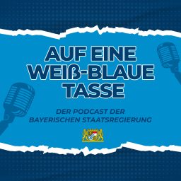 Artwork for Auf eine weiß-blaue Tasse